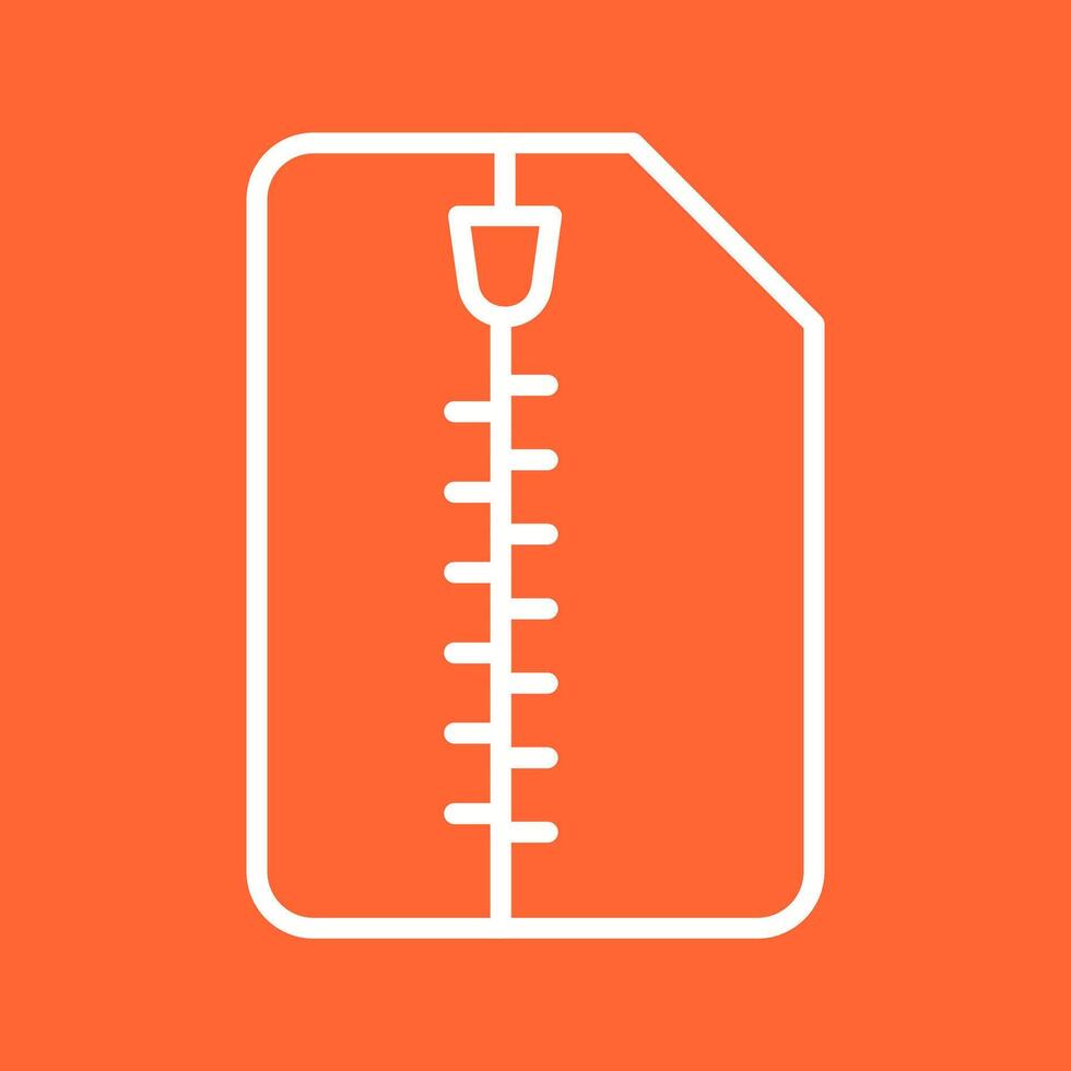 Zipped Document Vector Icon