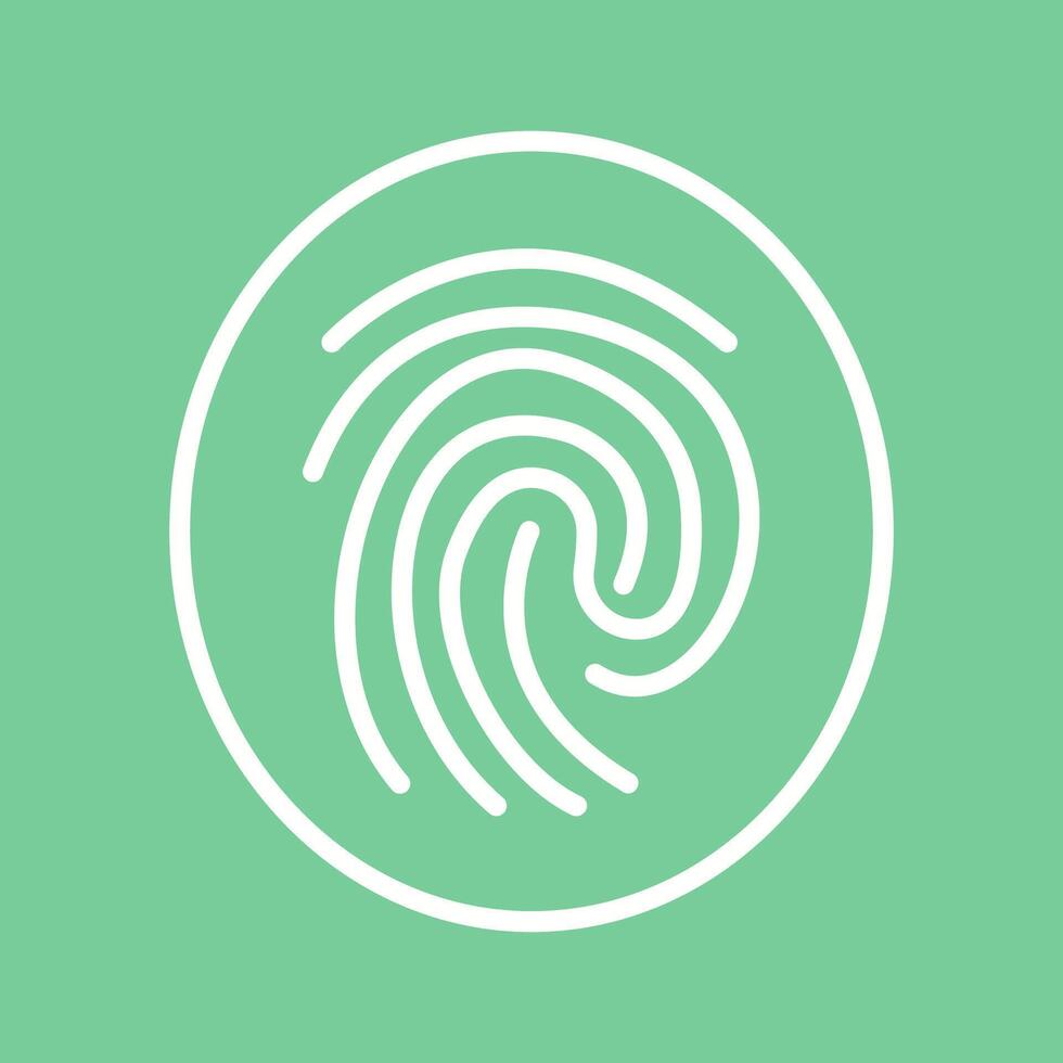 Fingerprint Vector Icon