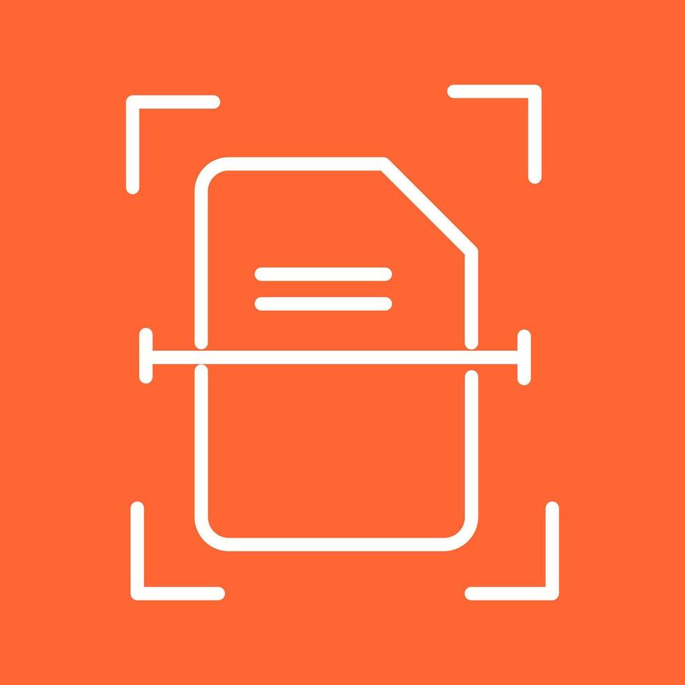 Scanning Document Vector Icon