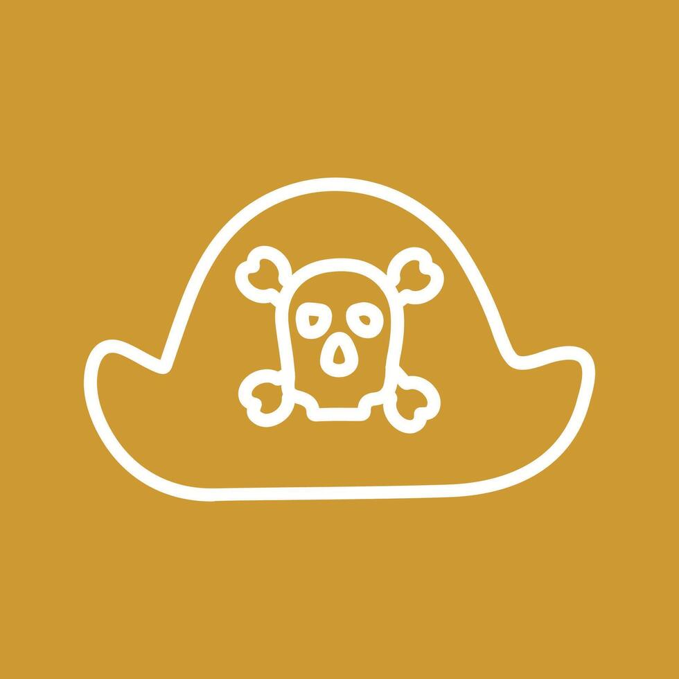 Pirate in Hat Vector Icon