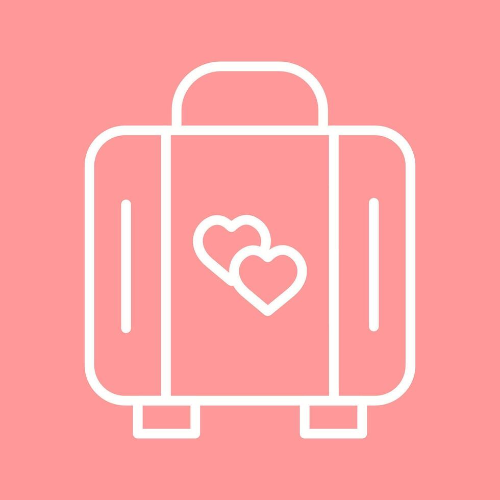 Lover Suitcase Vector Icon