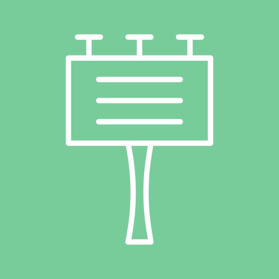 Signboard Vector Icon