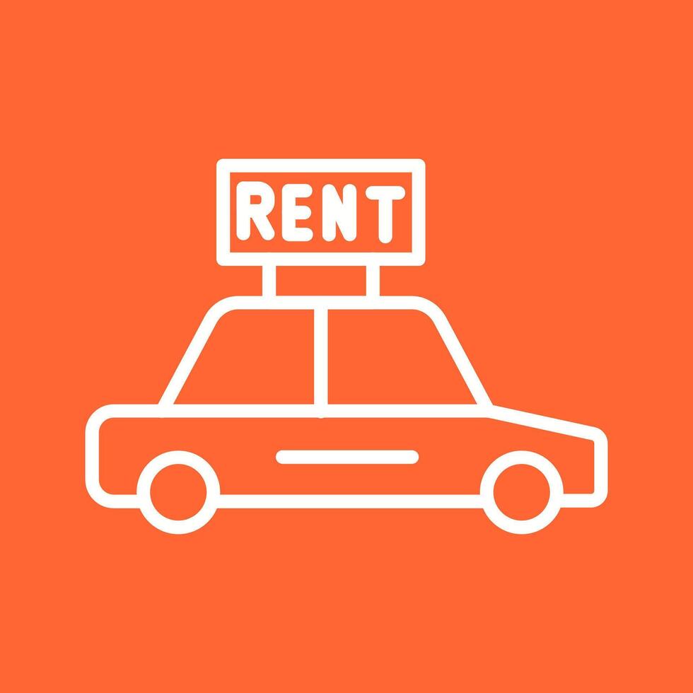 Rent a Car Vector Icon