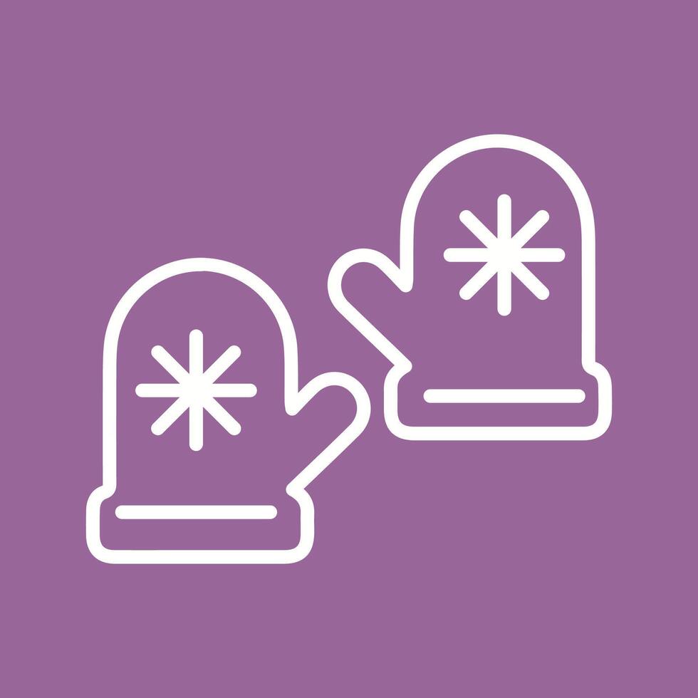 Winter Gloves Vector Icon