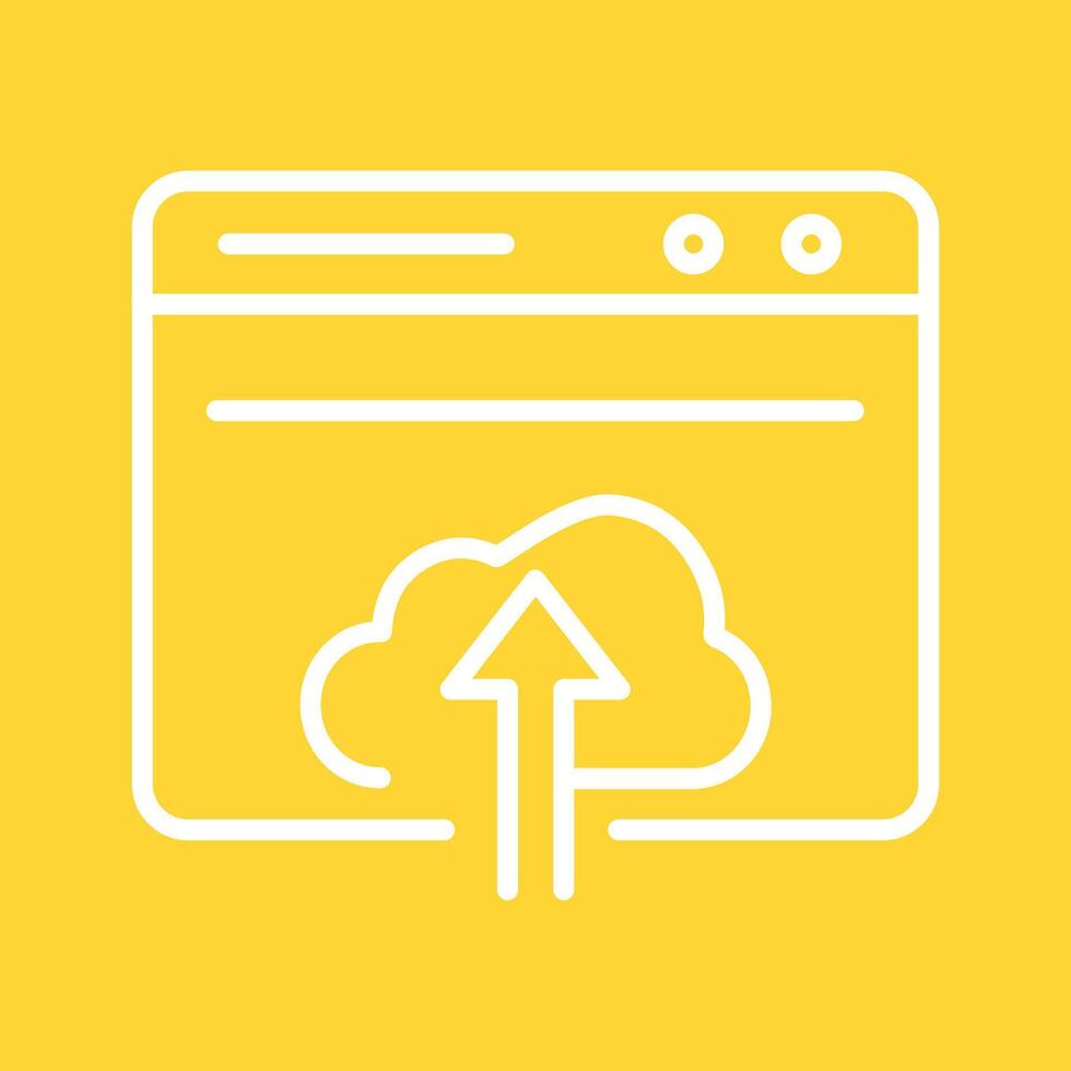 Upload Web Vector Icon