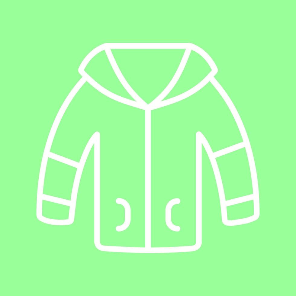 icono de vector de chaqueta de invierno