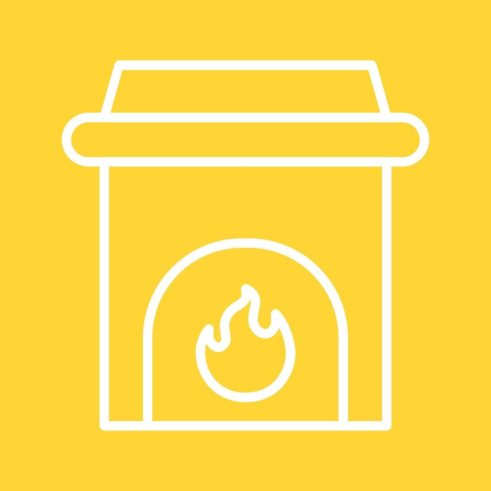 Fireplace Vector Icon