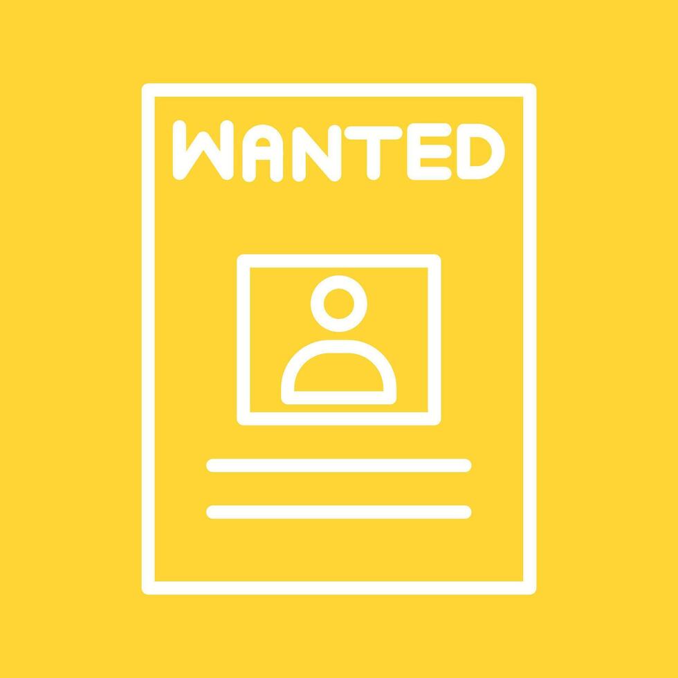 Wanted Poster Vector Icon