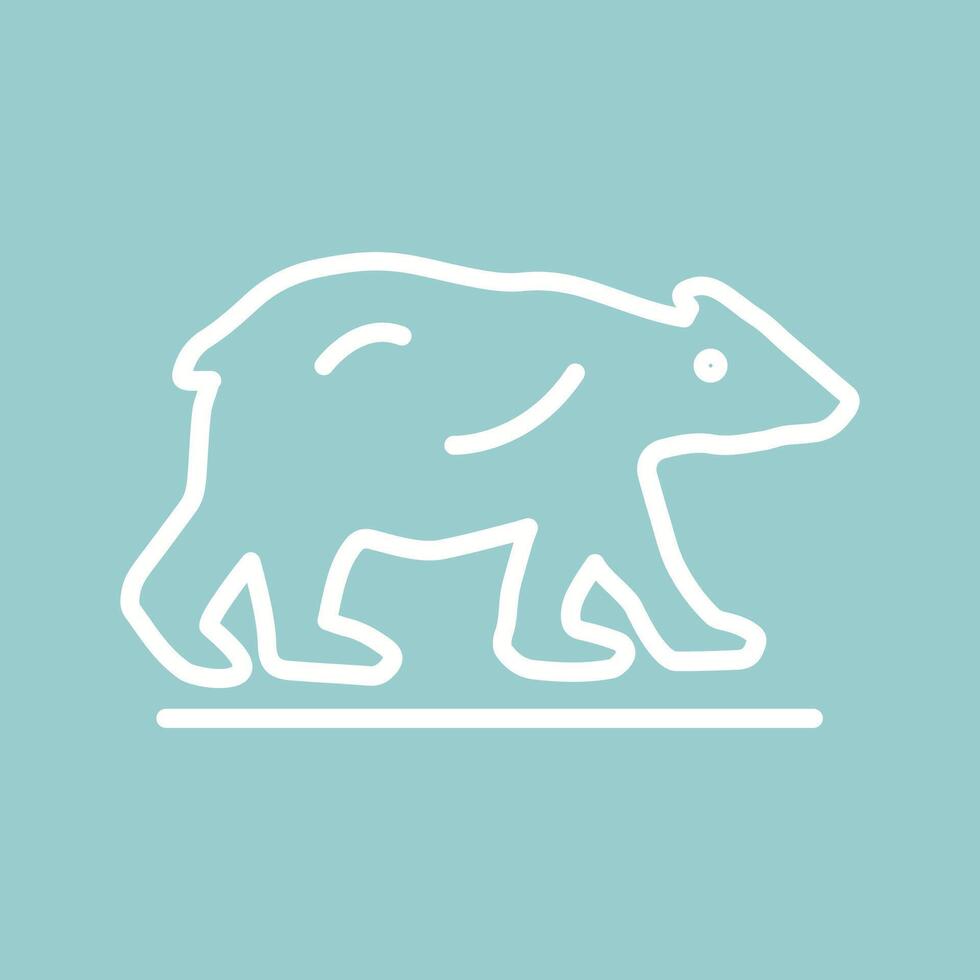 Polar Bear Vector Icon