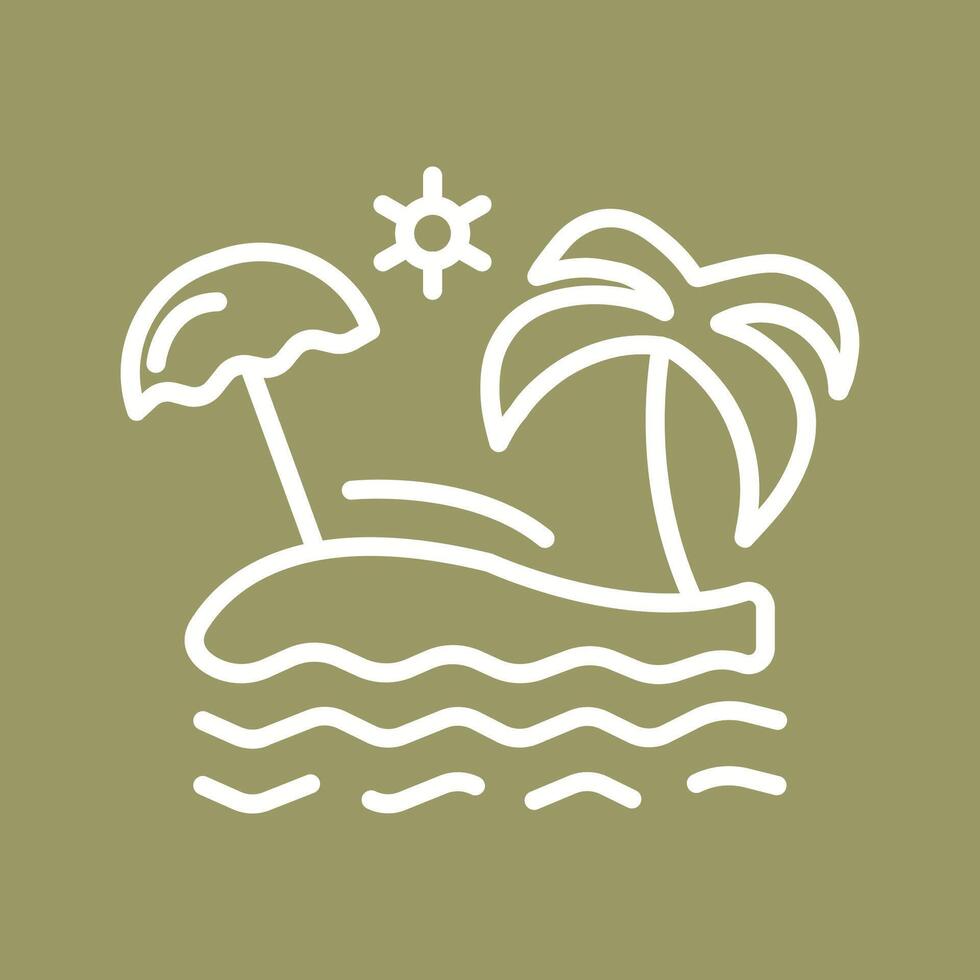 Beach Vector Icon
