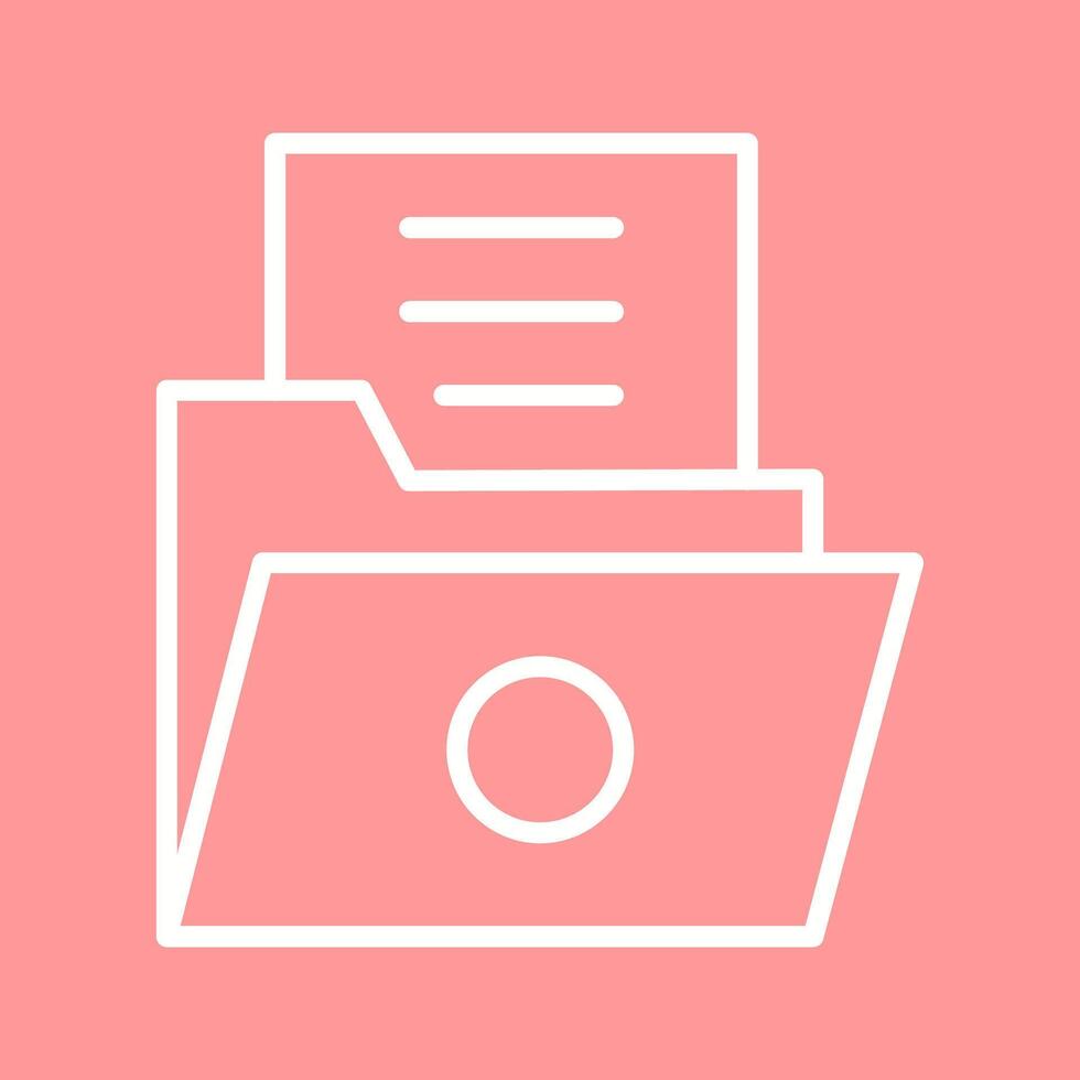 List Folder Vector Icon