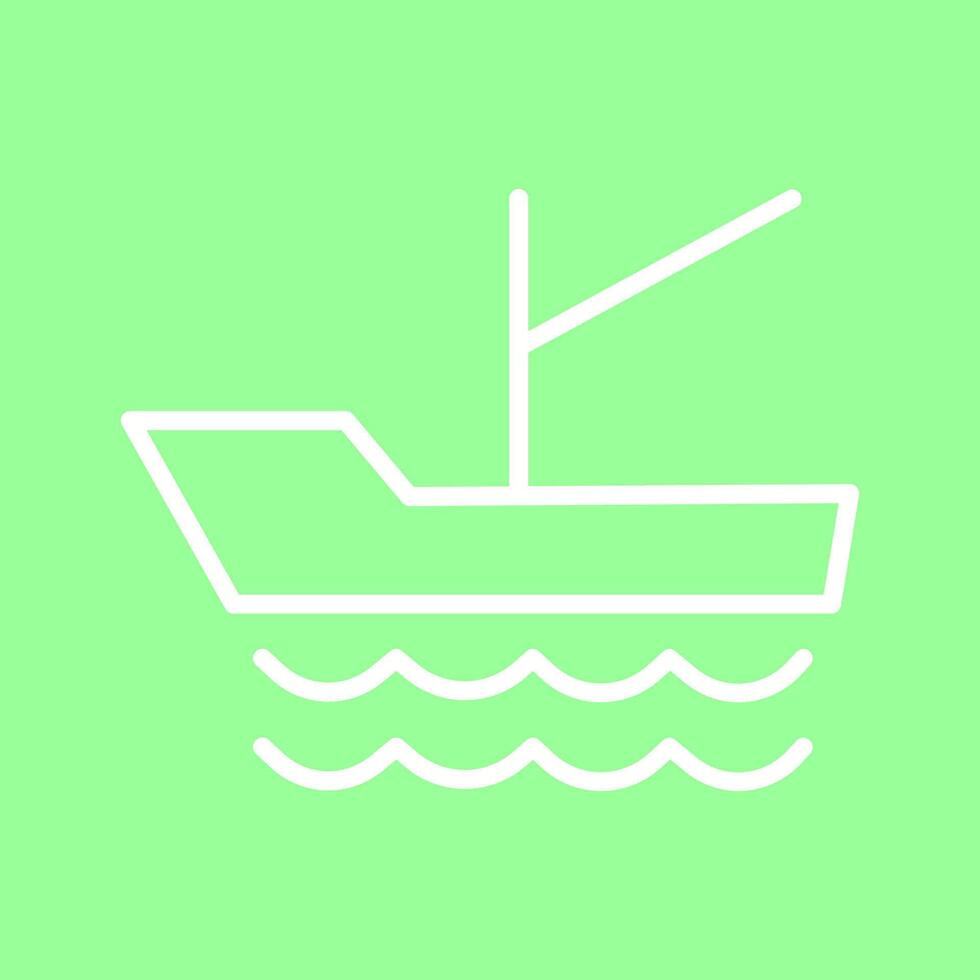 icono de vector de barco