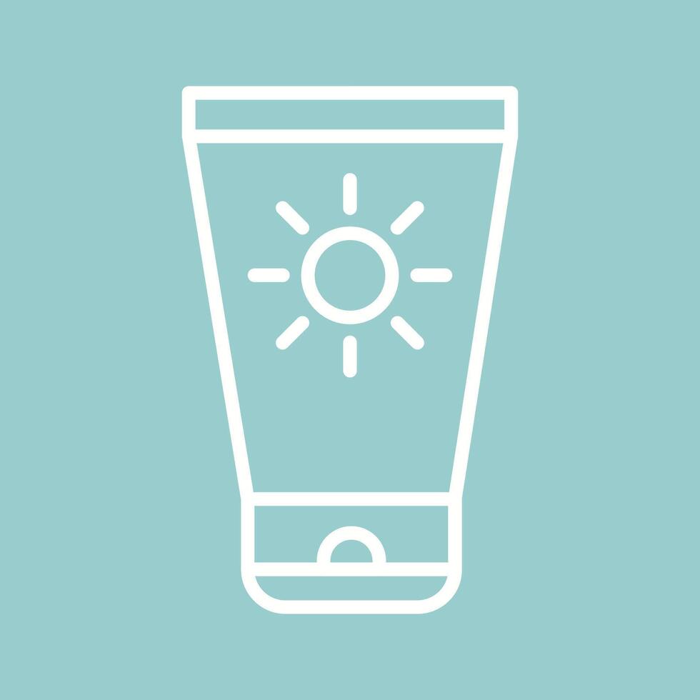 Sun Cream Vector Icon