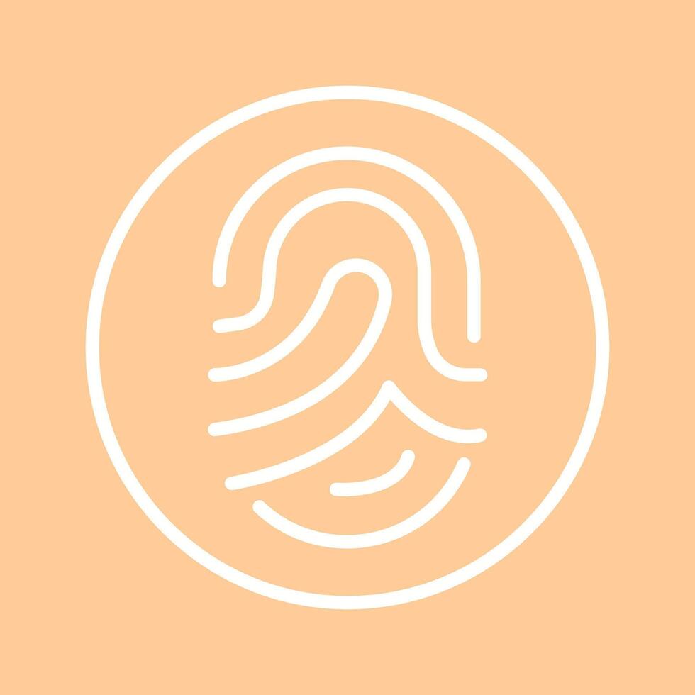 Fingerprint Vector Icon