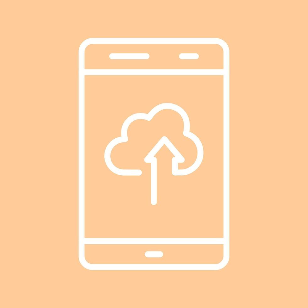 Cloud with Upward Arrow Vector Icon