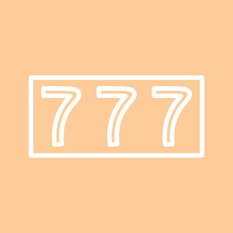 Triple Sevens Vector Icon