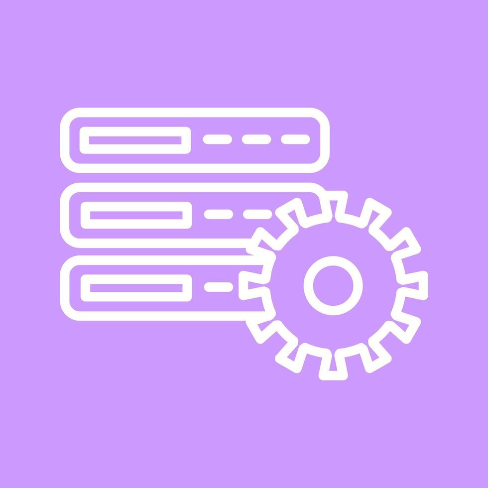 Database Setting Vector Icon