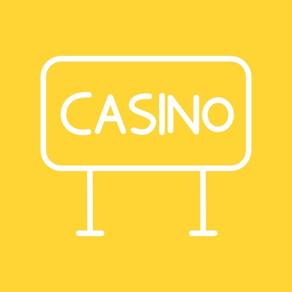 Casino Sign Vector Icon