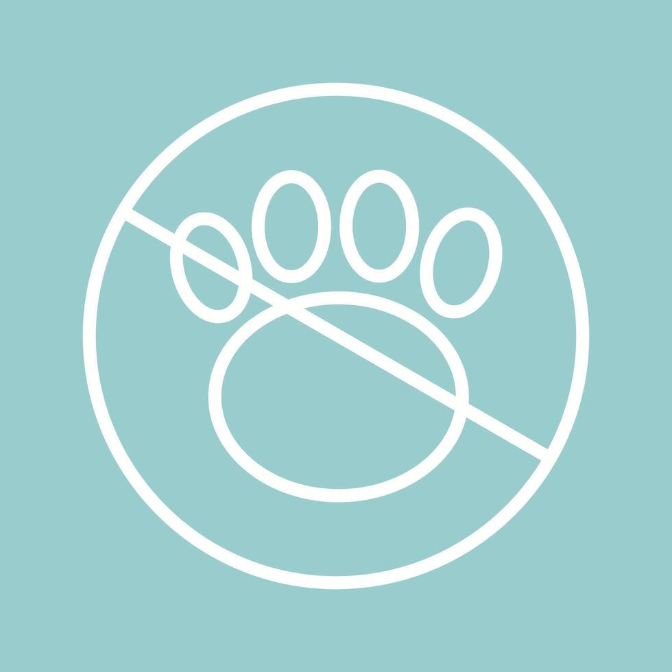 No Pets Vector Icon