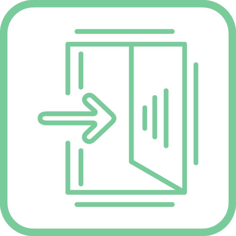 Exit Sign Vector Icon