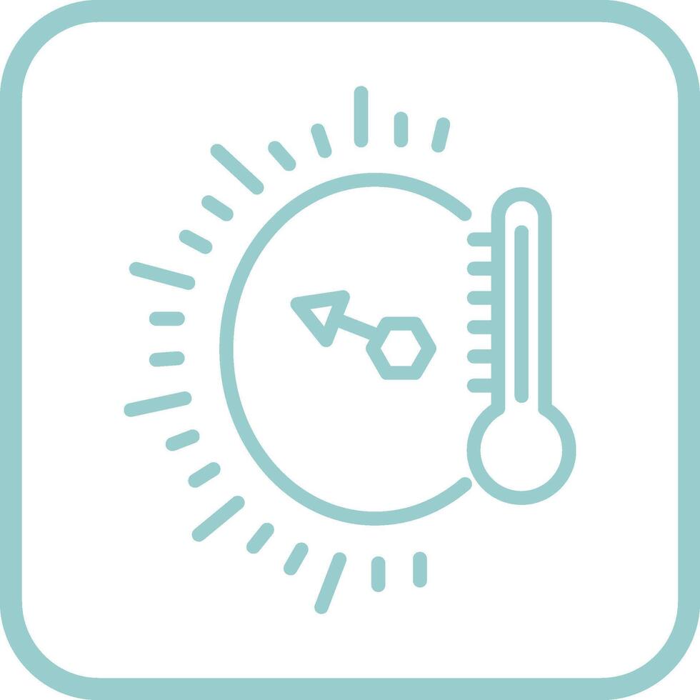 icono de vector de indicador de temperatura
