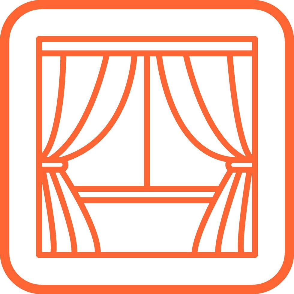 Curtains Vector Icon