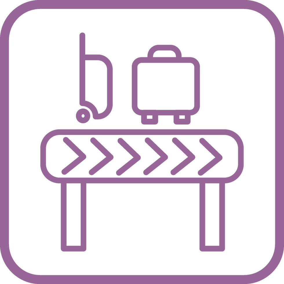 Luggage Carousel Vector Icon