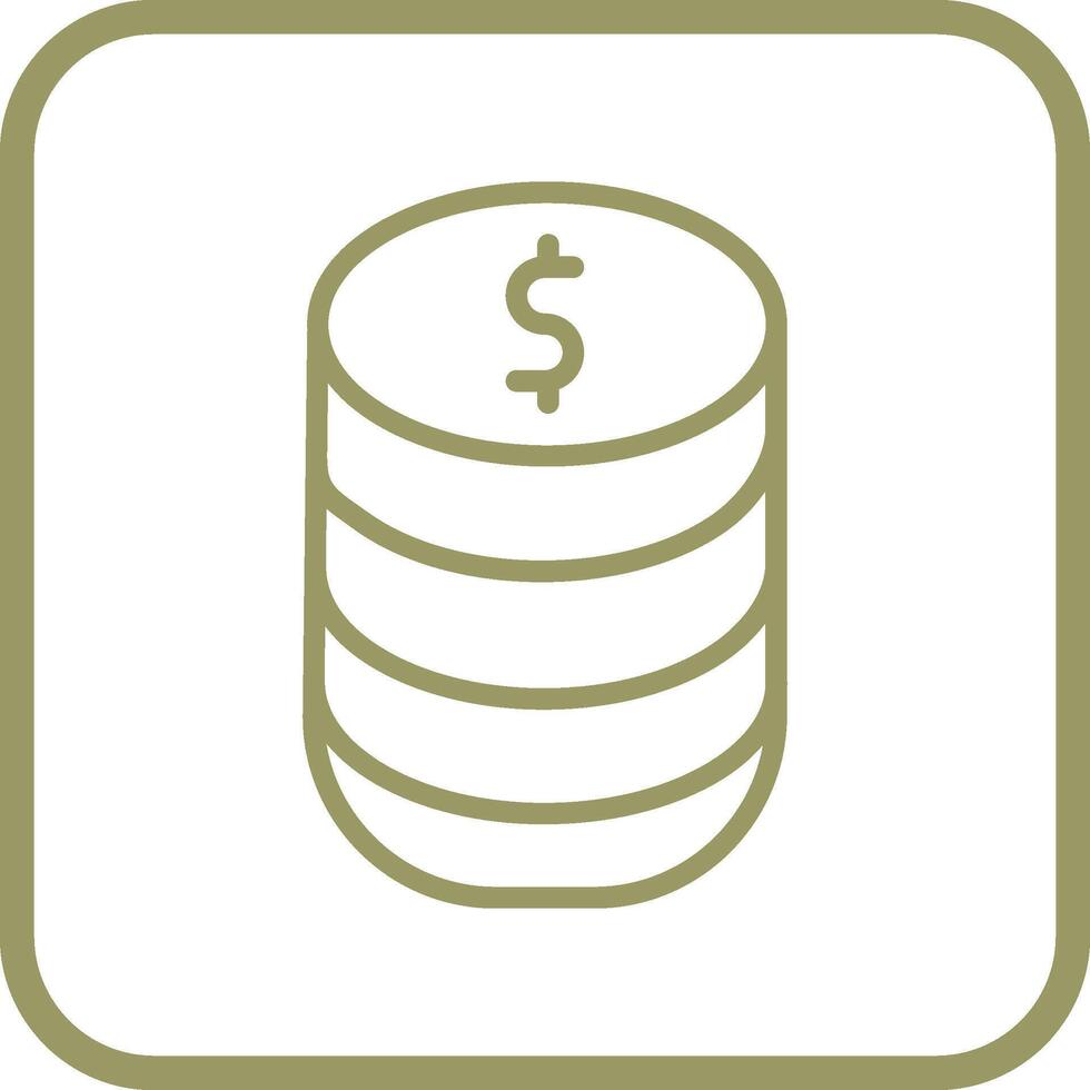 Stack of Coins Vector Icon