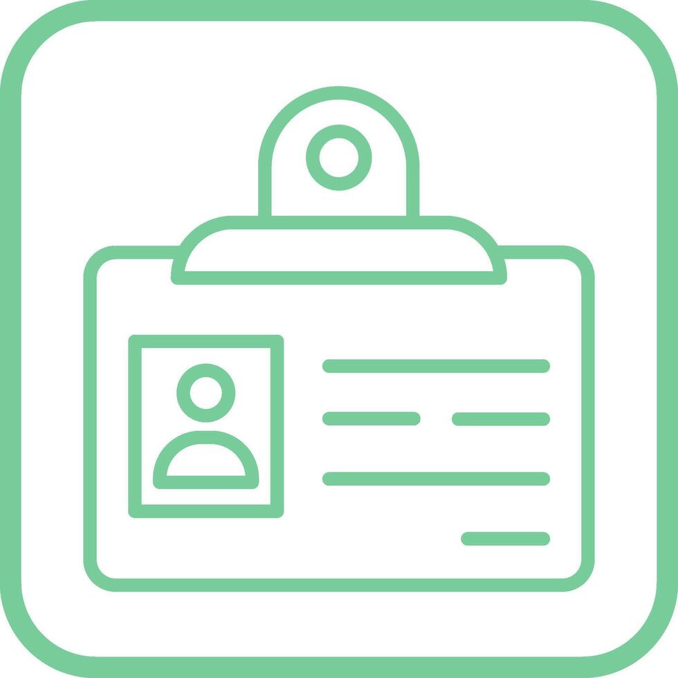 Identification Badge Vector Icon