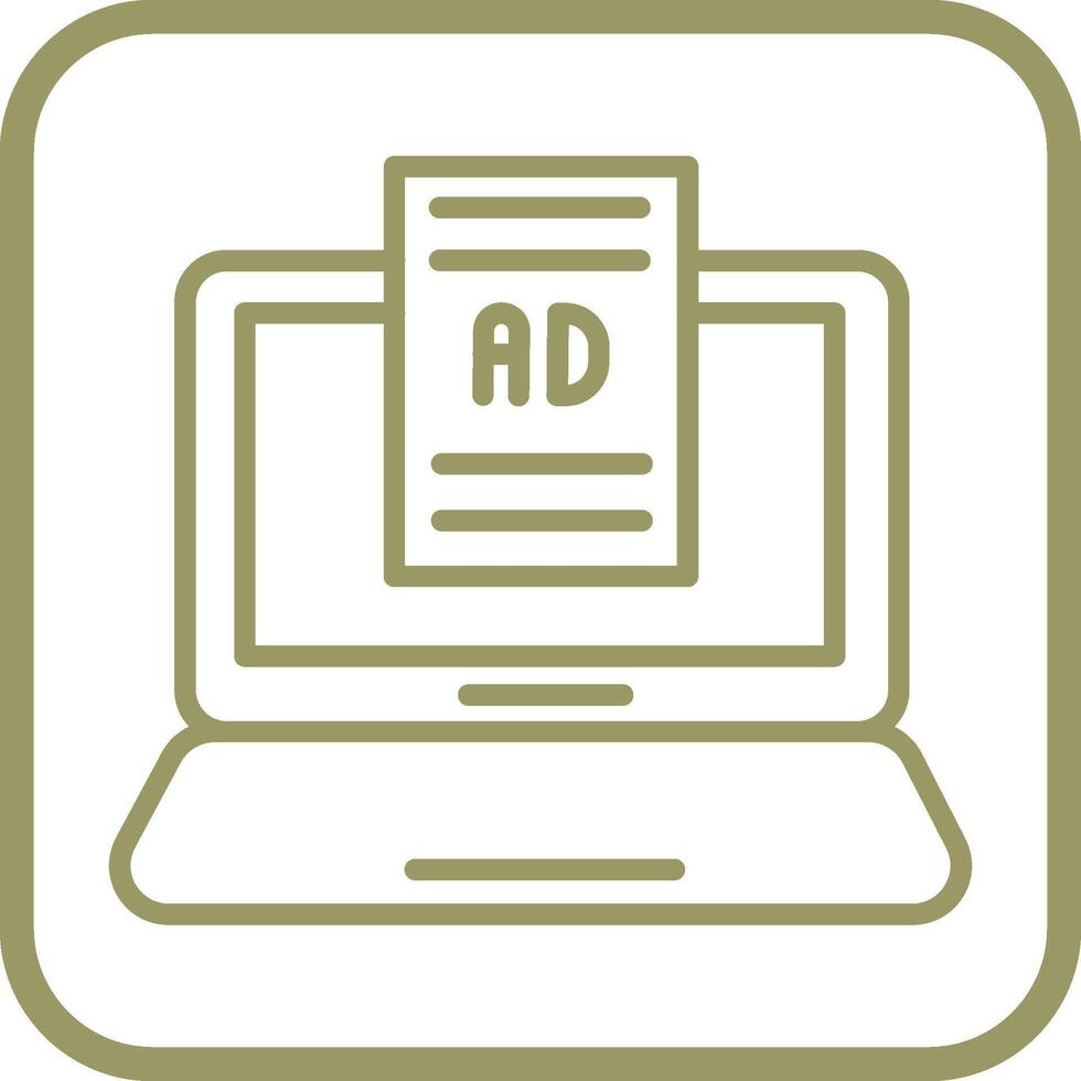 Internet Ads Vector Icon