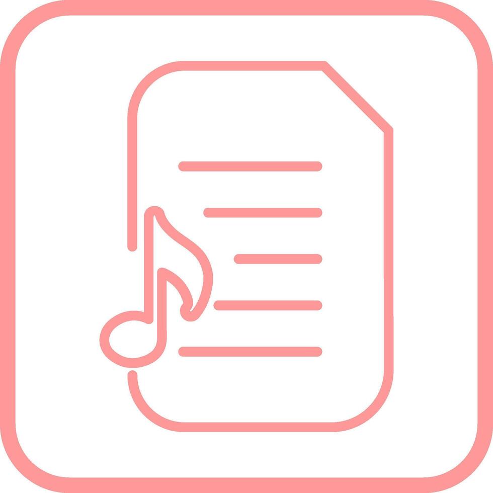 Audio Document Vector Icon