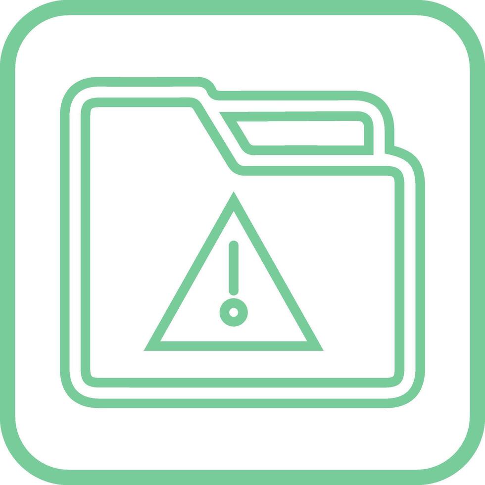 Alert Folder Vector Icon