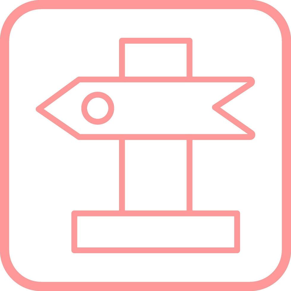 Post Sign Vector Icon