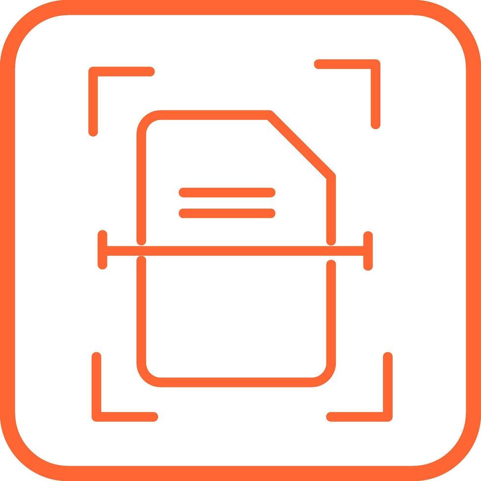 Scanning Document Vector Icon