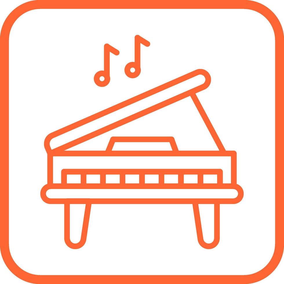 icono de vector de piano