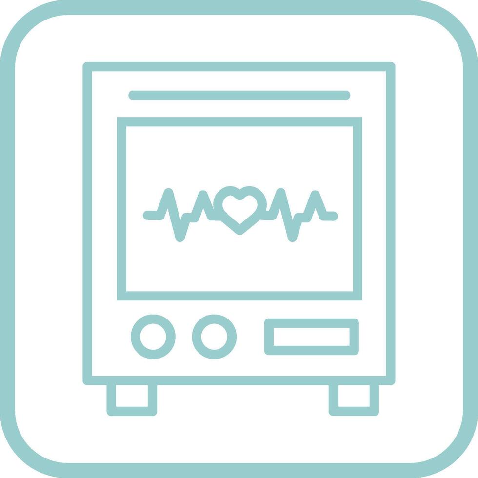 Heart Rate Machine Vector Icon