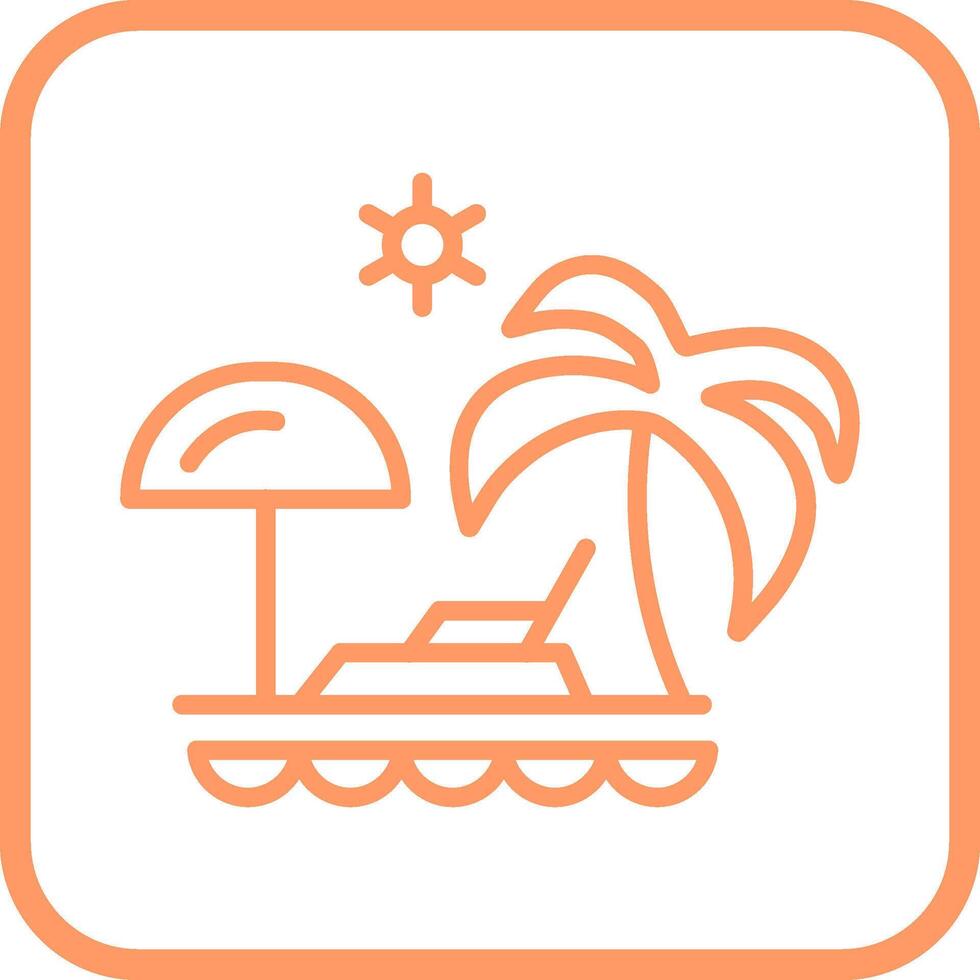 Vacation Spots Vector Icon