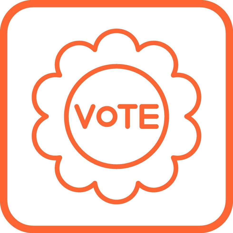 icono de vector de voto