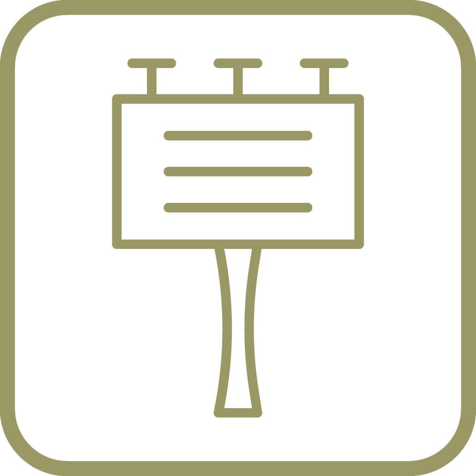 Signboard Vector Icon