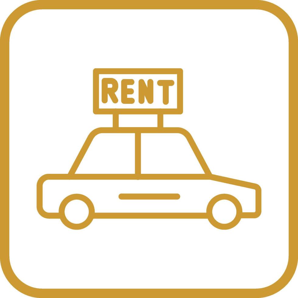 Rent a Car Vector Icon