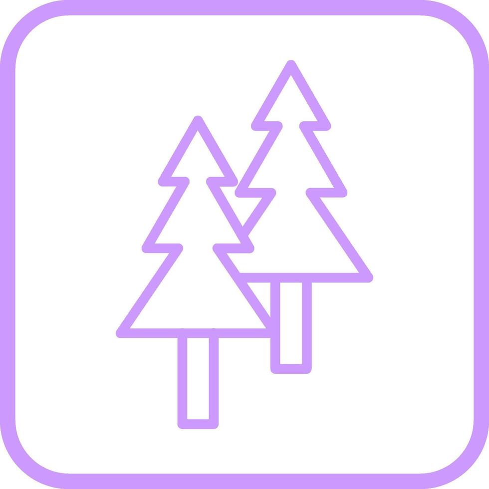 icono de vector de árbol de pino