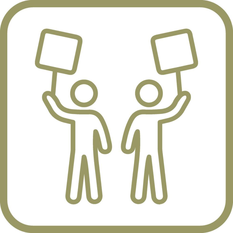 Demonstrator Vector Icon