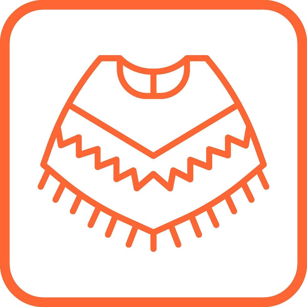 Poncho Vector Icon
