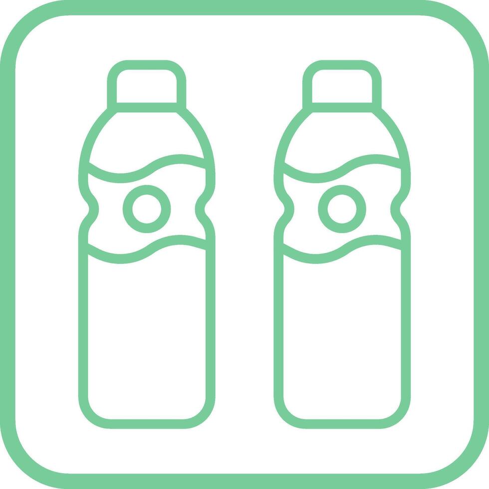 icono de vector de botella de agua