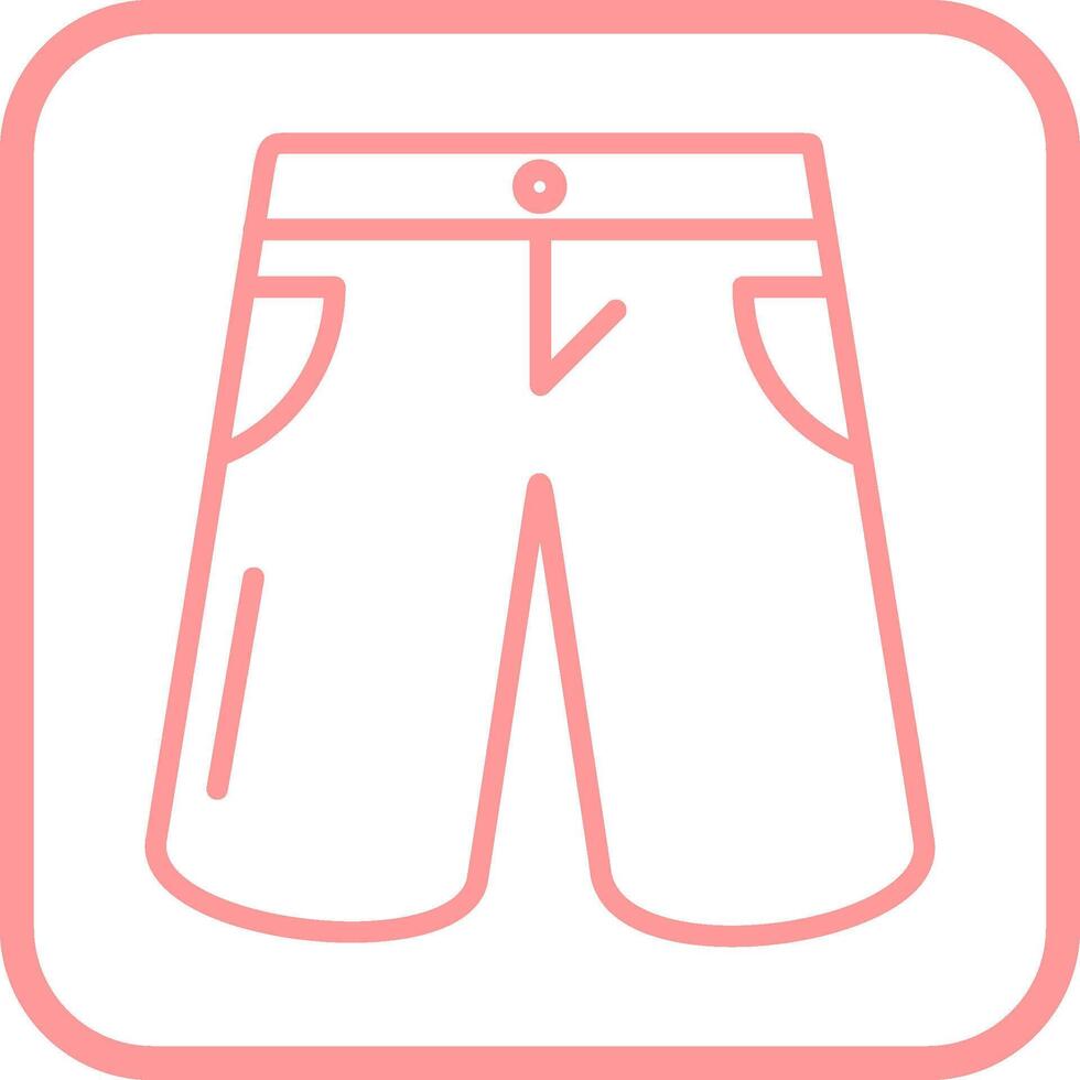 icono de vector de pantalones cortos