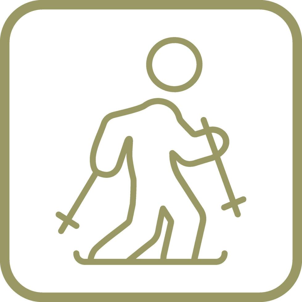 Ski Vector Icon