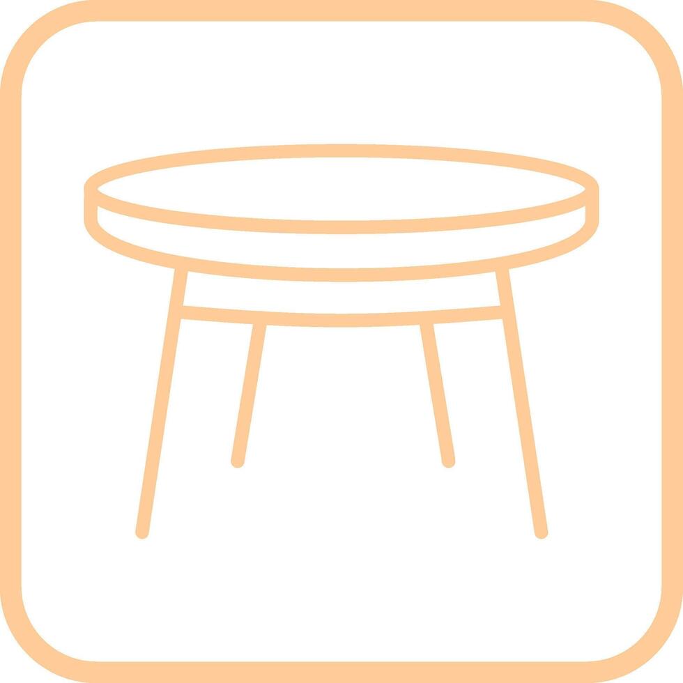 Small Table Vector Icon