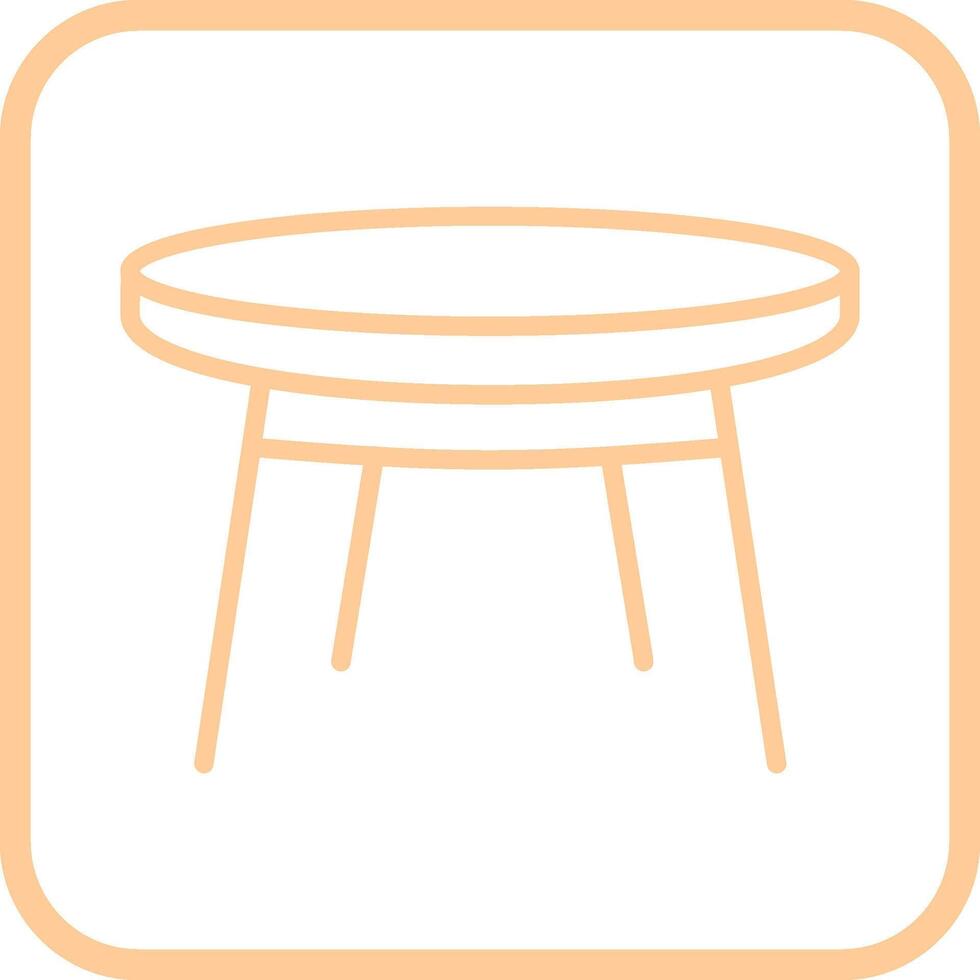 icono de vector de mesa pequeña