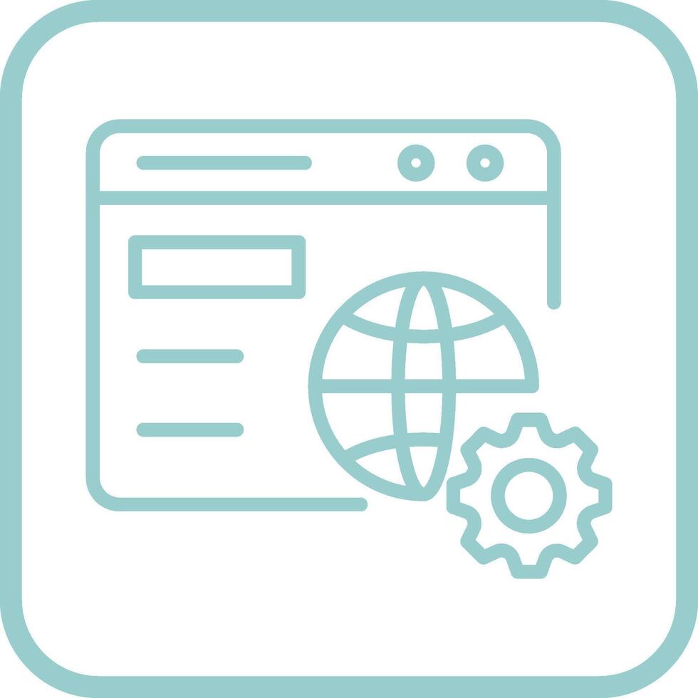 Browser Setting Vector Icon