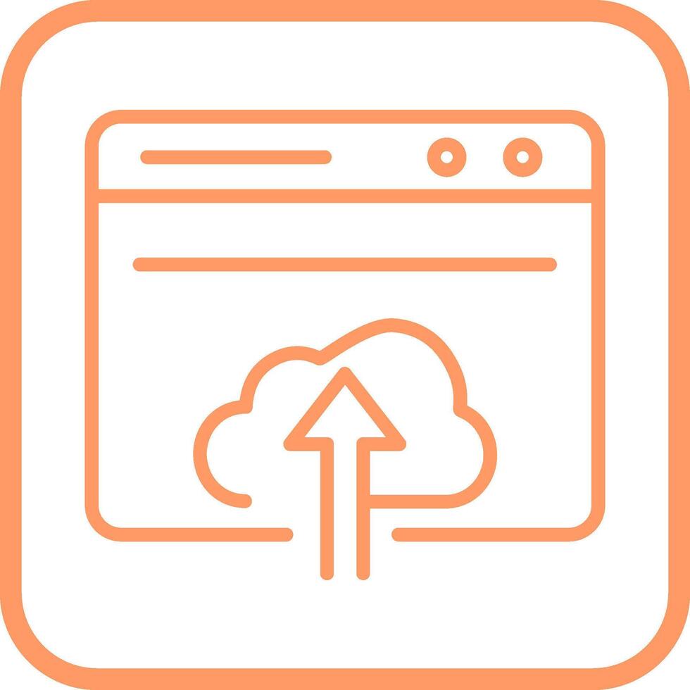 Upload Web Vector Icon